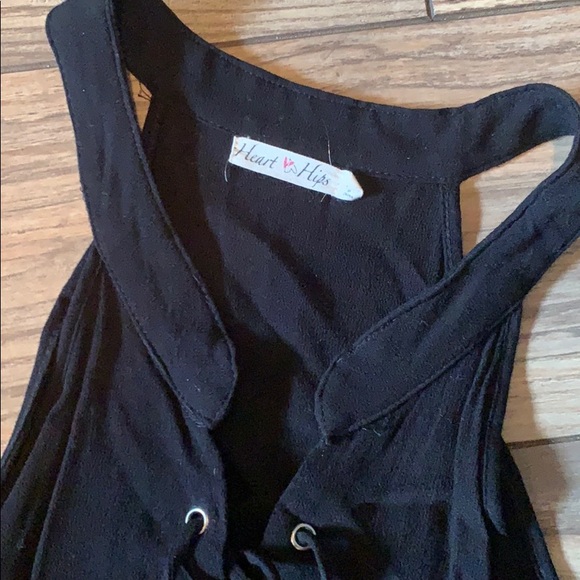 Black Cold Shoulder Top - Picture 3 of 8